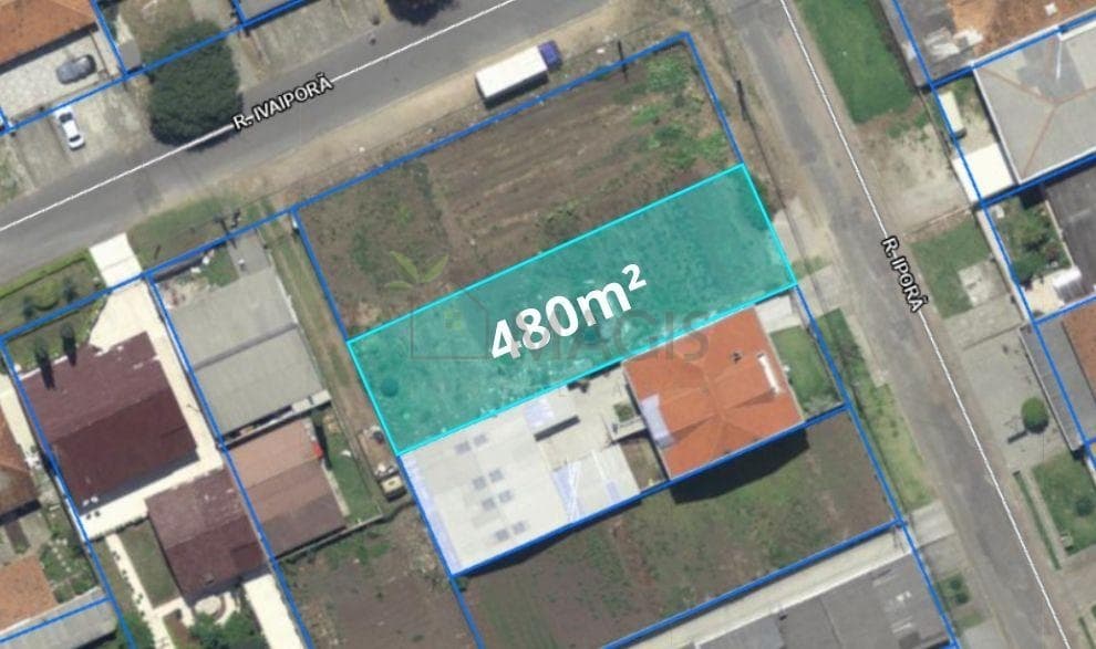 Terreno de 480 m² na Rua Iporã nº 490, Alto Boqueirão